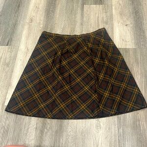 Copper Key plaid skirt, EUC